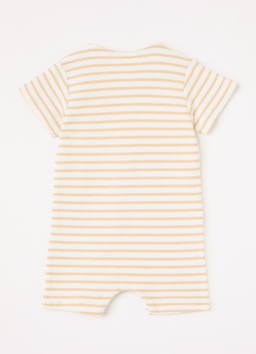Lil 'Atelier NBMTadeo babypak met streepprint - voorkant 2 ivoor