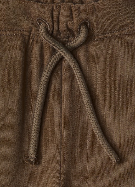 Lil 'Atelier NBNIlondon tapered fit joggingbroek met steekzakken - detail lichtbruin