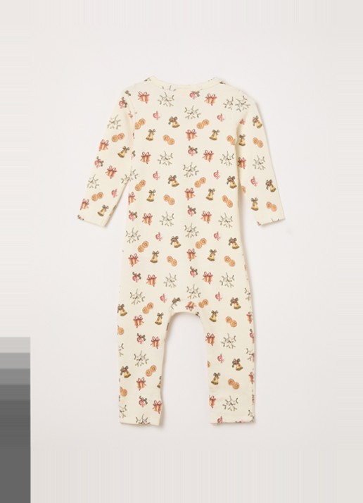 Lil 'Atelier NBNLayo babypak met print - achterkant gebroken wit