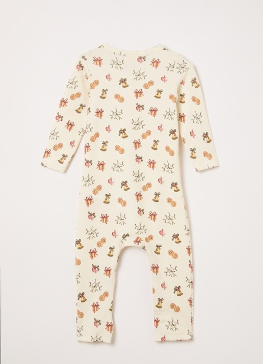 Lil 'Atelier NBNLayo babypak met print - voorkant 2 gebroken wit