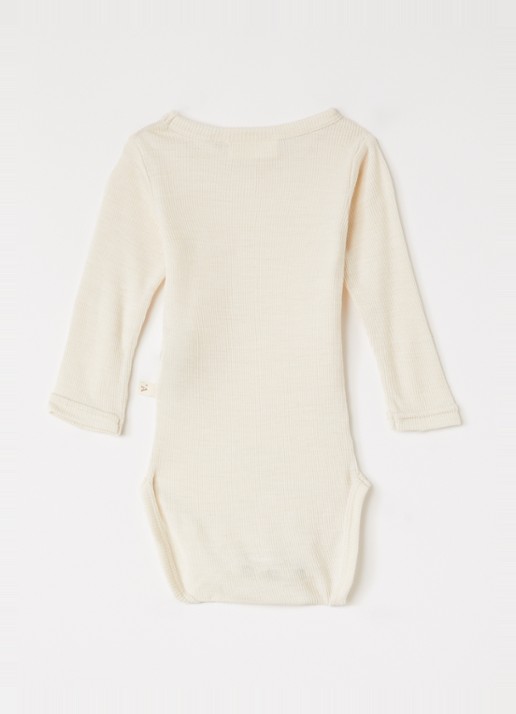Lil 'Atelier NBNNalu romper in wolblend - voorkant 2 creme