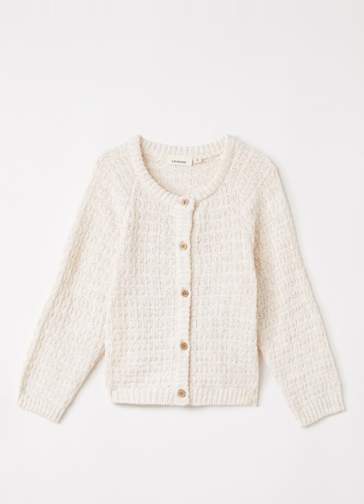 Lil 'Atelier NMFBella grofgebreid vest met ronde hals