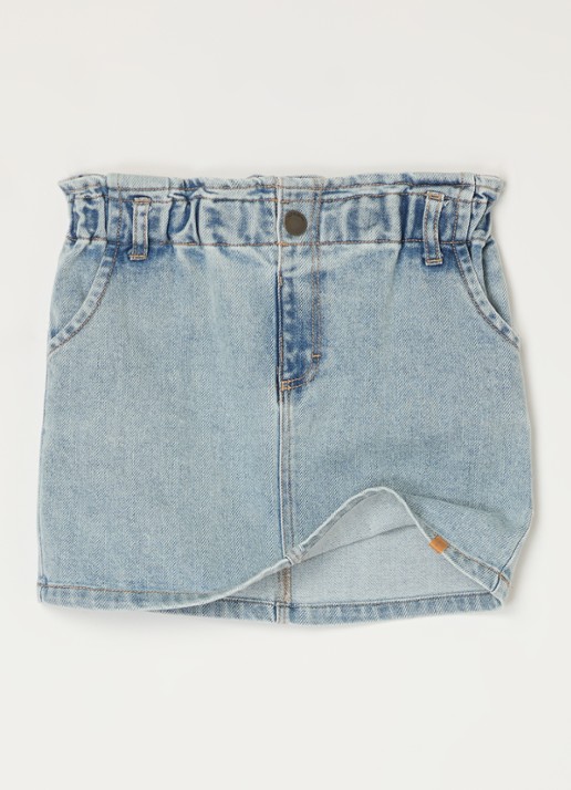 Lil 'Atelier NMFDarlee spijkerrok in  katoenblend - voorkant 3 jeans