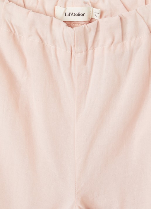 Lil 'Atelier NMFDayna wide fit broek - detail oudroze