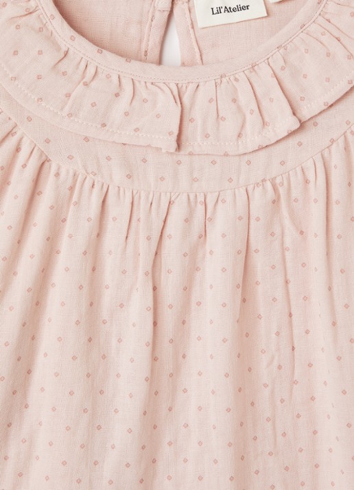 Lil 'Atelier NMFDembe tuniek met print - detail 3 oudroze