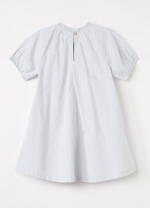 Lil 'Atelier NMFFaustine jurk met broderie - achterkant grijs