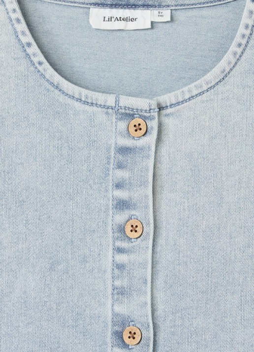 Lil 'Atelier NMFFrances denim jurk - detail indigo