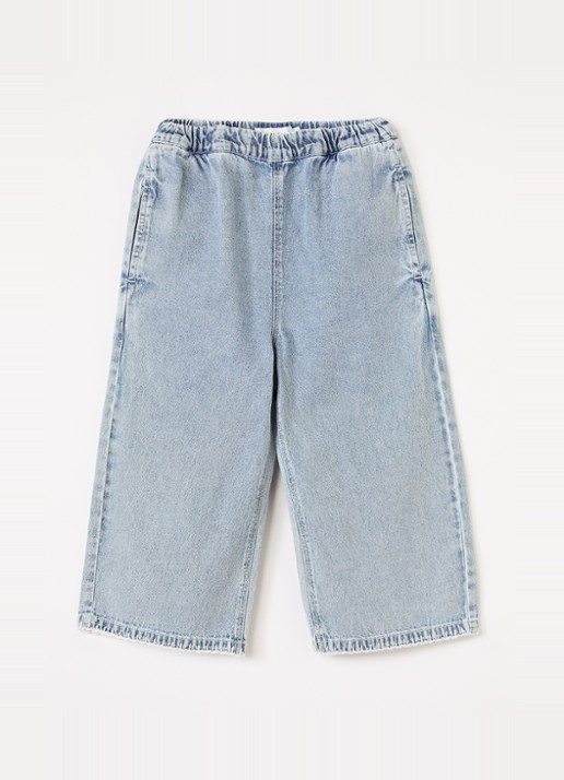Lil 'Atelier NMFFunda loose fit jeans - voorkant 2 indigo