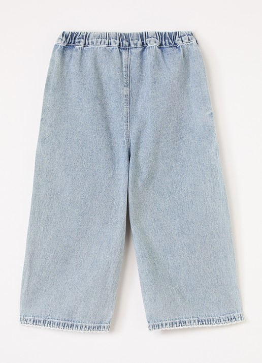 Lil 'Atelier NMFFunda loose fit jeans - voorkant 3 indigo