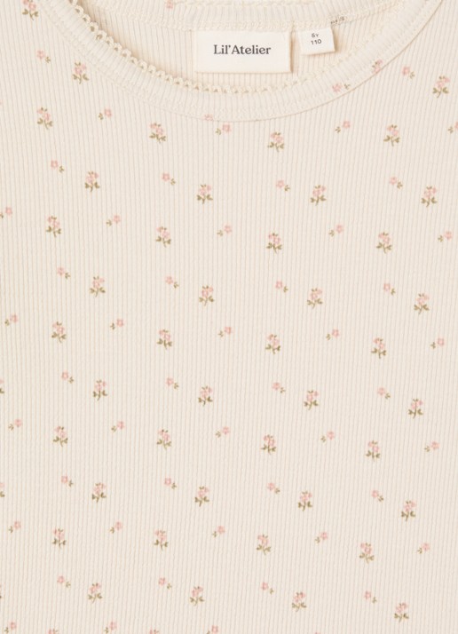 Lil 'Atelier NMFGago longsleeve met print - detail creme