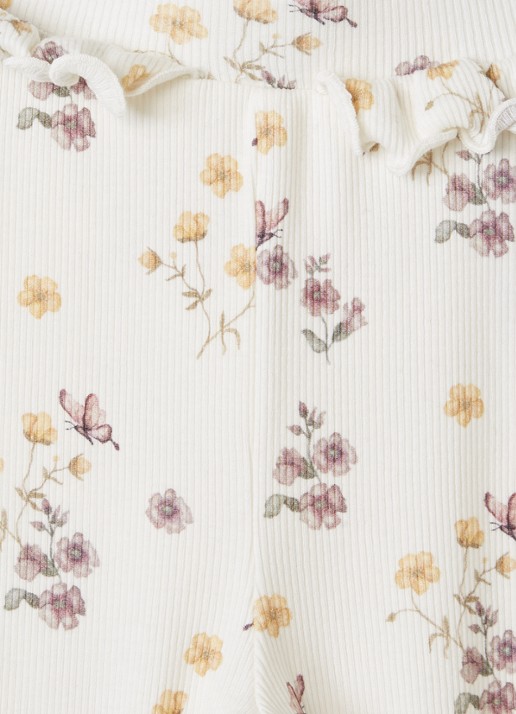 Lil 'Atelier NMFGavo legging met print - detail ivoor