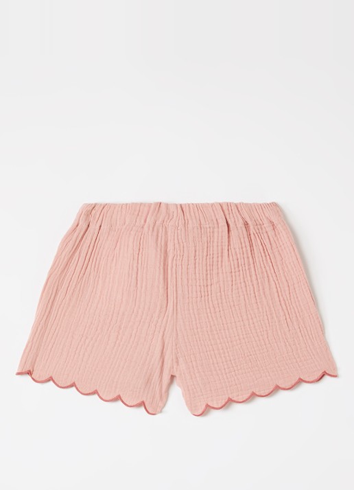 Lil 'Atelier NMFHiba loose fit korte broek - voorkant 3 zalmroze