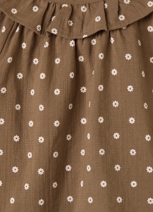 Lil 'Atelier NMFHulla top met print - detail bruin