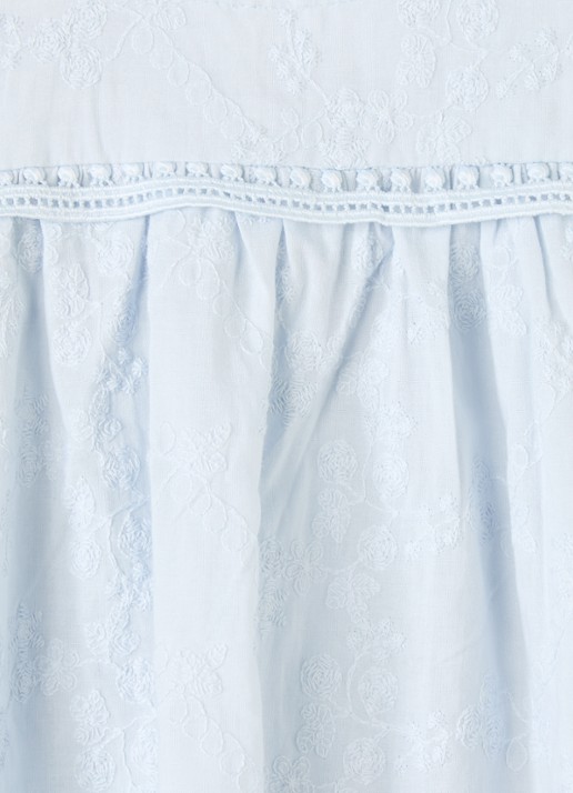 Lil 'Atelier NMFJiva top met bloemborduring - detail 4 lichtblauw