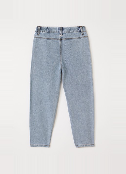 Lil 'Atelier NMFKarole straight leg jeans - voorkant 2 indigo