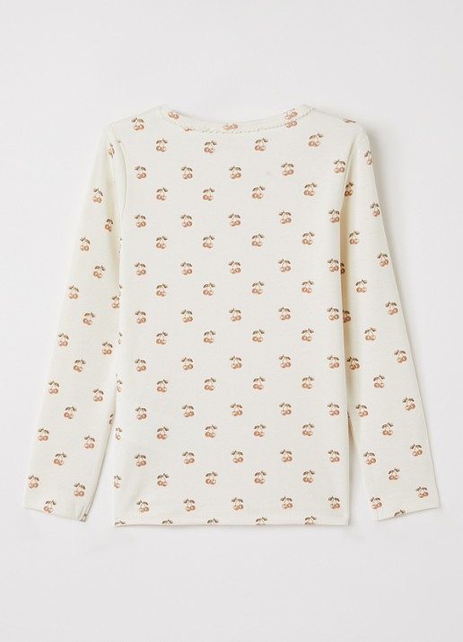 Lil 'Atelier NMFLayo longsleeve met print - achterkant 3 gebroken wit