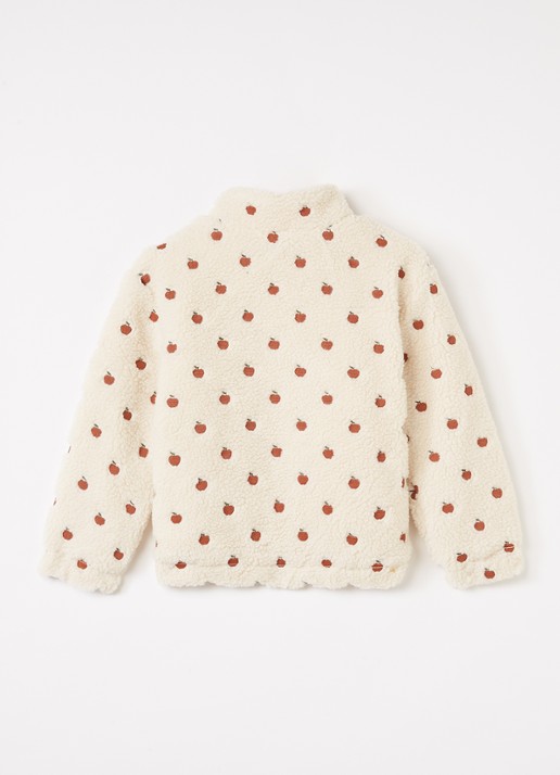 Lil 'Atelier NMFNalo jack van teddy met borduring - achterkant creme