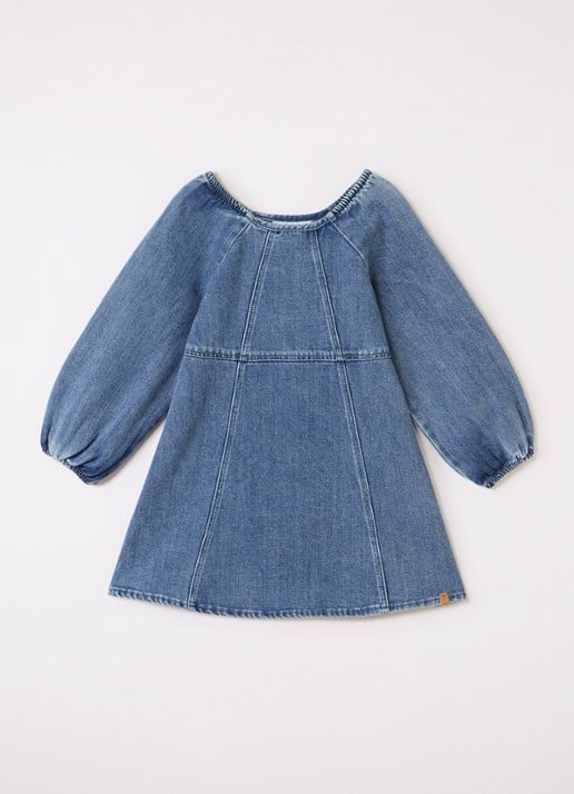 Lil 'Atelier NMFObello denim jurk - voorkant indigo