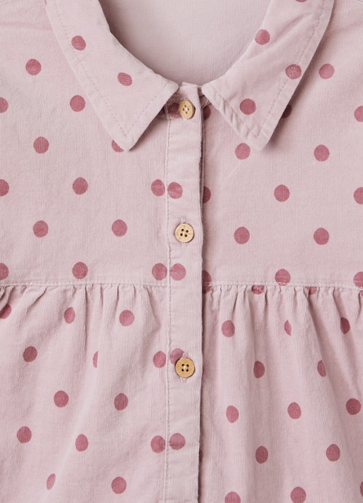 Lil 'Atelier NMFSomba blousejurk met stippenprint - detail 3 roze