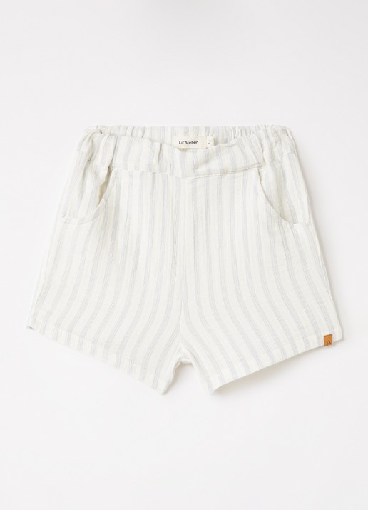 Lil 'Atelier NMMHagi straight fit korte broek met streepprint