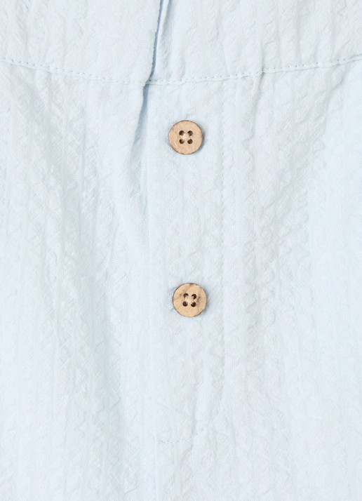 Lil 'Atelier NMMHoman Mak straight fit korte broek - detail 4 lichtblauw
