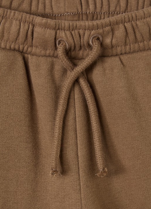 Lil 'Atelier NMMIlondon loose fit joggingbroek met trekkoord - detail lichtbruin
