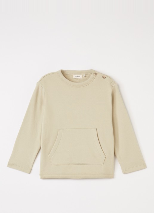Lil 'Atelier NMMILondon sweater  - voorkant beige