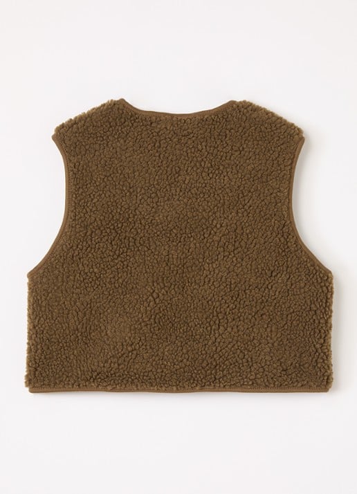 Lil 'Atelier NMMJono gilet van teddy - achterkant bruin
