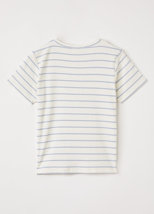 Lil 'Atelier NMMKail T-shirt met streepprint - achterkant 3 ivoor