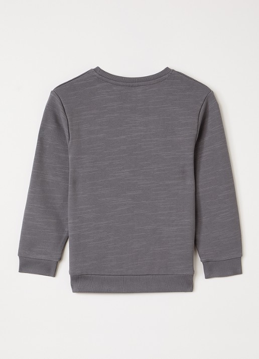 Lil 'Atelier NMMKavens sweater  - voorkant 3 donkergrijs