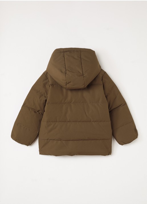 Lil 'Atelier NMMLamedow pufferjack met capuchon - achterkant 3 bruin