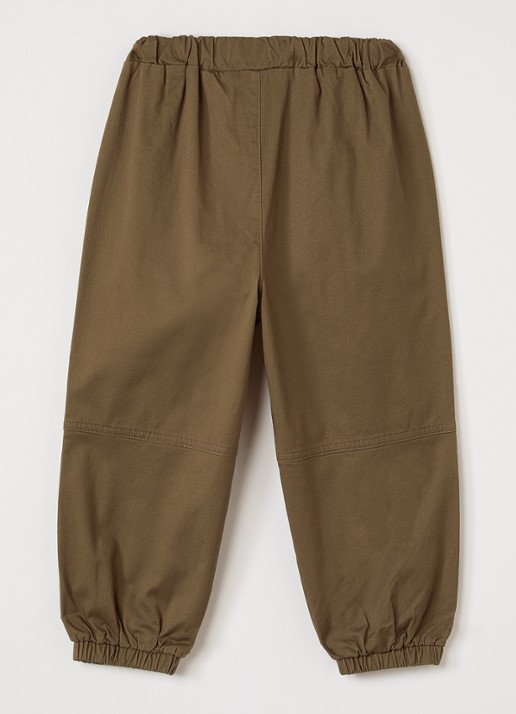 Lil 'Atelier NMMNage tapered fit chino met steekzakken - voorkant 2 bruin