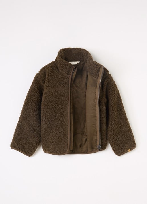 Lil 'Atelier NMMNalo jack van teddy met borstzak - voorkant 3 bruin