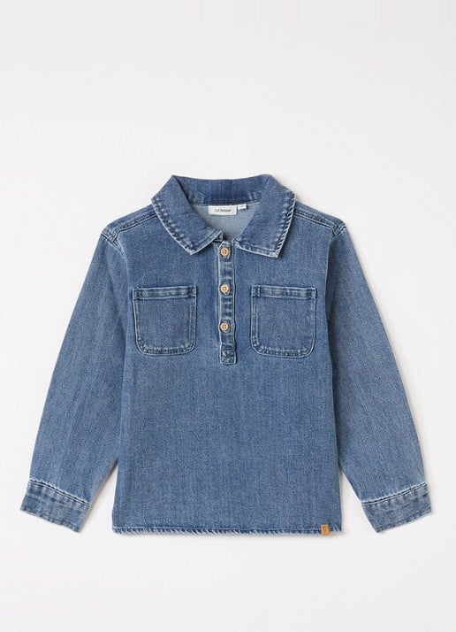 Lil 'Atelier NMMobello blouse van denim