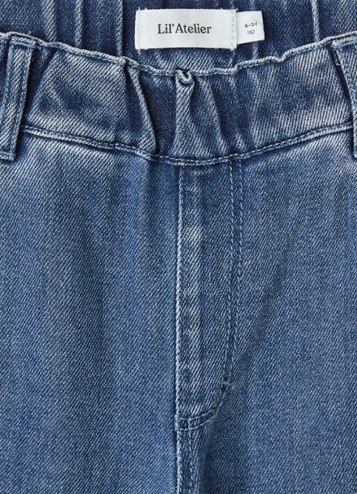 Lil 'Atelier NMMObello slim fit jeans - detail indigo
