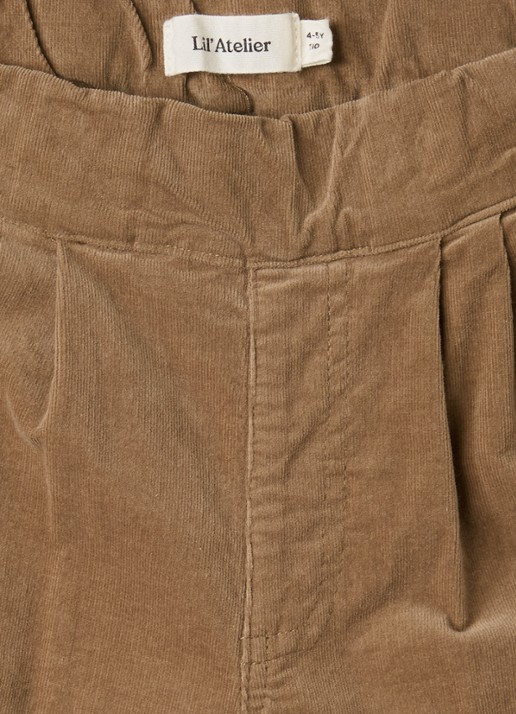 Lil 'Atelier NMMSomba straight fit broek - detail 3 zand