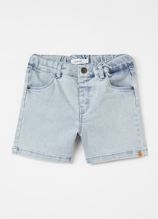 Lil 'Atelier NMNFrances straight leg korte broek van denim