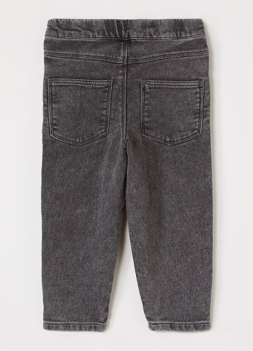 Lil 'Atelier NMNLulia loose fit jeans met gekleurde wassing - voorkant 2 middengrijs