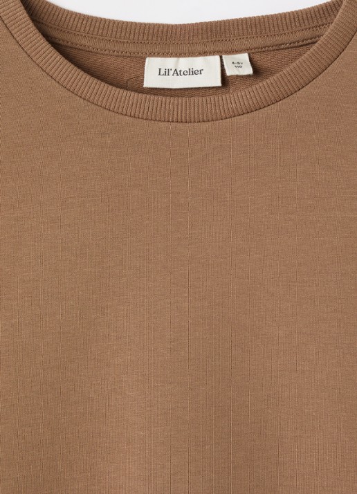 Lil 'Atelier NMNOmas sweater - detail hazelnootbruin