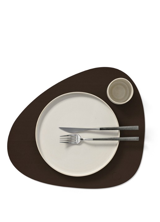 LIND DNA Corduroy placemat 37 x 44 cm - detail 4 hazelnootbruin