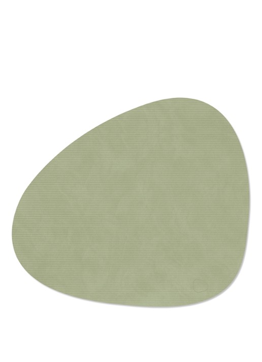 LIND DNA Corduroy placemat 37 x 44 cm - voorkant 2 olijfgroen