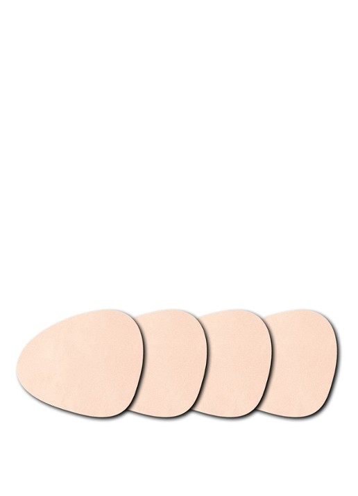 LIND DNA Curve Nupo onderzetter van  leer set van 4