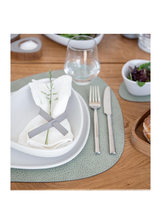 LIND DNA Curve placemat 37 x 44 cm - detail 3 lichtgroen
