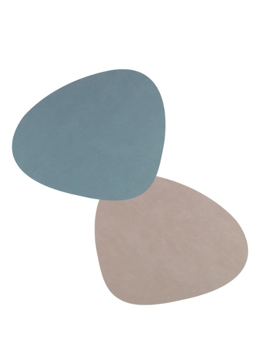 LIND DNA Curve reversible placemat van leer 37 x 44 cm