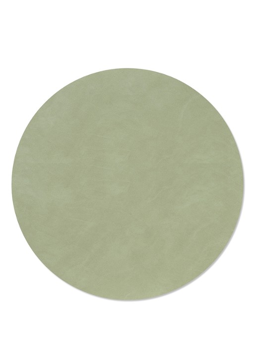 LIND DNA Nupo placemat 40 cm - voorkant olijfgroen