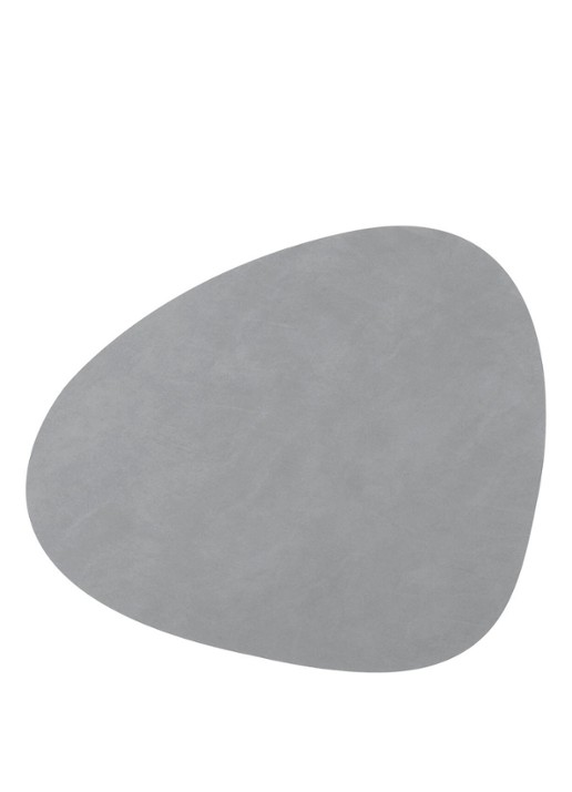LIND DNA Table Mat Curve placemat van leer 37 x 44 cm