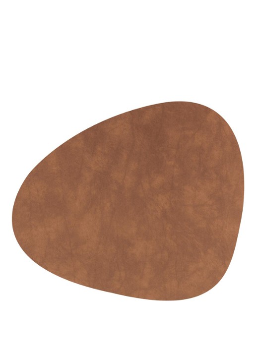 LIND DNA Table Mat Curve placemat van leer 37 x 44 cm