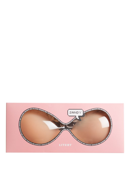 Litchy Siliconen bh  - voorkant beige