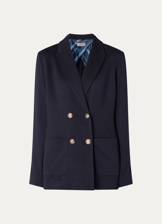 Liu Jo Blazer met opgestikte zakken - voorkant donkerblauw