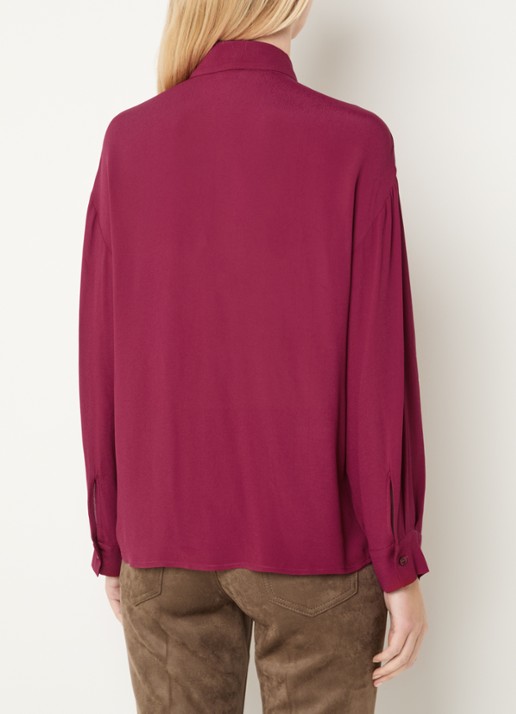 Liu Jo Blouse met sjaalkraag - achterkant rood